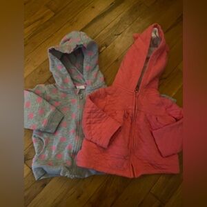 Carter's Pink and Gray Kids Jackets